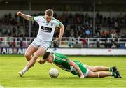 20 October 2019; Shea Ryan of Sarsfields in action against Adam Tyrell of Moorefield during the Kildare County Senior Club Football Championship Final match between Moorefield and Sarsfields at St Conleth's Park in Newbridge, Kildare. Photo by Seb Daly/Sportsfile