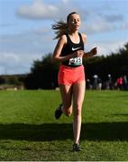 20 October 2019; Jodie McCann of Dublin City Harriers A.C., Co. Dublin, crosses the line finish second in the Junior Women's 4500m XC event during the SPAR Autumn Open International Cross Country Festival at the National Sports Campus Abbotstown in Dublin. Photo by Sam Barnes/Sportsfile