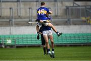 20 October 2019; Ben Conneely and Aaron Kenny of St. Rynagh's celebrate at the full-time whistle following the Offaly County Senior Club Hurling Championship Final match between Birr and St Rynaghs at O'Connor Park in Tullamore, Offaly. Photo by Harry Murphy/Sportsfile