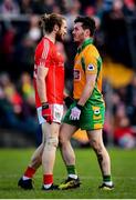 20 October 2019; Ian Burke of Corofin and Darragh O'Rourke of Tuam Stars during the Galway County Senior Club Football Championship Final match between Corofin and Tuam Stars at Tuam Stadium in Galway. Photo by Stephen McCarthy/Sportsfile