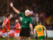 20 October 2019; Referee Gearóid Ó Conámha during the Galway County Senior Club Football Championship Final match between Corofin and Tuam Stars at Tuam Stadium in Galway. Photo by Stephen McCarthy/Sportsfile