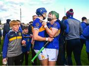 20 October 2019; Conor Hernon and Stephen Quirke of St. Rynagh's celebrate following the Offaly County Senior Club Hurling Championship Final match between Birr and St Rynaghs at O'Connor Park in Tullamore, Offaly. Photo by Harry Murphy/Sportsfile