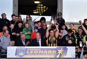 20 October 2019; Crossmaglen Rangers captain Aaron Kernan lifts The Jerry Fagan Cup following the Armagh County Senior Club Football Championship Final match between Ballymacnab and Crossmaglen Rangers at the Athletic Grounds, Armagh. Photo by Ben McShane/Sportsfile