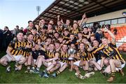 20 October 2019; Crossmaglen Rangers players celebrate with The Jerry Fagan Cup following the Armagh County Senior Club Football Championship Final match between Ballymacnab and Crossmaglen Rangers at the Athletic Grounds, Armagh. Photo by Ben McShane/Sportsfile