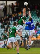 20 October 2019;  Leo McLoone of Naomh Conaill in action against Odhrán Mac Niallais of Gaoth Dobhair during the Donegal County Senior Club Football Championship Final match between Gaoth Dobhair and Naomh Conaill at Mac Cumhaill Park in Ballybofey, Donegal. Photo by Oliver McVeigh/Sportsfile