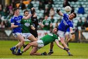 20 October 2019; Jeaic McKelvy and Leo McLoone of Naomh Conaill in action against Odhrán Mac Niallais of Gaoth Dobhair during the Donegal County Senior Club Football Championship Final match between Gaoth Dobhair and Naomh Conaill at Mac Cumhaill Park in Ballybofey, Donegal. Photo by Oliver McVeigh/Sportsfile