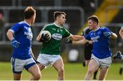 20 October 2019; Michael Carroll of Gaoth Dobhair in action against Jeaic McKelvy of Naomh Conaill during the Donegal County Senior Club Football Championship Final match between Gaoth Dobhair and Naomh Conaill at Mac Cumhaill Park in Ballybofey, Donegal. Photo by Oliver McVeigh/Sportsfile