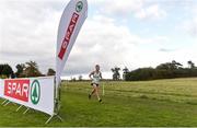20 October 2019; Stephen Butler on his way to being first finisher during the SPAR Cross Country Xperience at the National Sports Campus Abbotstown in Dublin. Photo by Sam Barnes/Sportsfile