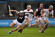 20 October 2019; Jake Malone of Cuala in action against Cian O'Callaghan and Con O'Callaghan of Cuala, right, during the Dublin County Senior Club Hurling Campionship Final match between Cuala and St Brigids GAA at Parnell Park in Dublin. Photo by Ray McManus/Sportsfile