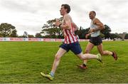 20 October 2019; Tim Halton, left, and Yuri Vizitiu running during the SPAR Cross Country Xperience at the National Sports Campus Abbotstown in Dublin. Photo by Sam Barnes/Sportsfile