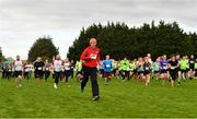20 October 2019; Runners, including Joe Walsh, centre, during the SPAR Cross Country Xperience at the National Sports Campus Abbotstown in Dublin. Photo by Sam Barnes/Sportsfile