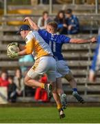 20 October 2019; Darren McDonnell of Clontibret O'Neills in action against Conor McCarthy of Scotstown during the Monaghan County Senior Club Football Championship Final match between Clontibret O'Neills and Scotstown at St Tiernach's Park in Clones, Monaghan. Photo by Philip Fitzpatrick/Sportsfile