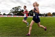 20 October 2019; Clodagh Kelly running during the SPAR Cross Country Xperience at the National Sports Campus Abbotstown in Dublin. Photo by Sam Barnes/Sportsfile