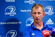21 October 2019; Leinster head coach Leo Cullen during a Leinster Rugby Press Conference at Leinster Rugby Headquarters in UCD, Dublin. Photo by Harry Murphy/Sportsfile