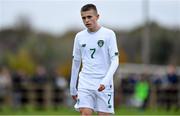 21 October 2019; Adam Murphy of Republic of Ireland during the Under-15 UEFA Development Tournament match between Republic of Ireland and Luxembourg at Ballina Town FC in Mayo. Photo by Piaras Ó Mídheach/Sportsfile