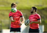 21 October 2019; Sean O'Connor and Kevin O'Byrne during Munster Rugby squad training at the University of Limerick in Limerick. Photo by Diarmuid Greene/Sportsfile