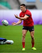 22 October 2019; Josh Adams during Wales rugby squad training at the Prince Chichibu Memorial Rugby Ground in Tokyo, Japan. Photo by Ramsey Cardy/Sportsfile