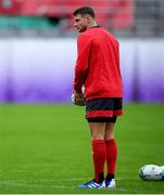 22 October 2019; Dan Biggar during Wales rugby squad training at the Prince Chichibu Memorial Rugby Ground in Tokyo, Japan. Photo by Ramsey Cardy/Sportsfile