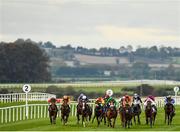 22 October 2019; A view of the field during the Flat Rath Maiden during the Curragh Season Finale at the Curragh Racecourse in Kildare. Photo by Seb Daly/Sportsfile