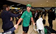 22 October 2019; Jonathan Sexton on the Ireland Rugby Team's return at Dublin Airport from the Rugby World Cup. Photo by David Fitzgerald/Sportsfile