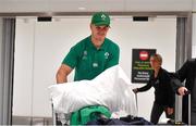 22 October 2019; Jonathan Sexton on the Ireland Rugby Team's return at Dublin Airport from the Rugby World Cup. Photo by David Fitzgerald/Sportsfile