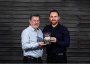 23 October 2019; Author of The Cross Roads Neal Horgan and FAI President Donal Conway during The Cross Roads Book Launch at the FAI Offices, National Sports Campus in Abbotstown, Dublin. Photo by Harry Murphy/Sportsfile