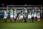 23 October 2019; Bray Wanderers players react during a penalty shoot out of the SSE Airtricity U13 League Final between Bray Wanderers and St Patrick's Athletic at Carlisle Grounds in Bray, Co Wicklow. Photo by Stephen McCarthy/Sportsfile
