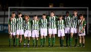 23 October 2019; Bray Wanderers players during a penalty shoot out to complete the SSE Airtricity U13 League Final between Bray Wanderers and St Patrick's Athletic at Carlisle Grounds in Bray, Co Wicklow. Photo by Stephen McCarthy/Sportsfile