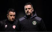 23 October 2019; Bray Wanderers coach Ciaran Ryan during the SSE Airtricity U13 League Final between Bray Wanderers and St Patrick's Athletic at Carlisle Grounds in Bray, Co Wicklow. Photo by Stephen McCarthy/Sportsfile