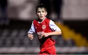 23 October 2019; Brian Moore of St Patrick's Athletic during the SSE Airtricity U13 League Final between Bray Wanderers and St Patrick's Athletic at Carlisle Grounds in Bray, Co Wicklow. Photo by Stephen McCarthy/Sportsfile