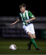 23 October 2019; Hugh Parker of Bray Wanderers during the SSE Airtricity U13 League Final between Bray Wanderers and St Patrick's Athletic at Carlisle Grounds in Bray, Co Wicklow. Photo by Stephen McCarthy/Sportsfile