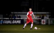 23 October 2019; Seán Hayden of St Patrick's Athletic during the SSE Airtricity U13 League Final between Bray Wanderers and St Patrick's Athletic at Carlisle Grounds in Bray, Co Wicklow. Photo by Stephen McCarthy/Sportsfile