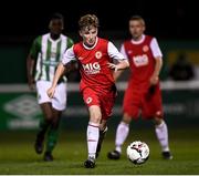 23 October 2019; Matthew O'Hara of St Patrick's Athletic during the SSE Airtricity U13 League Final between Bray Wanderers and St Patrick's Athletic at Carlisle Grounds in Bray, Co Wicklow. Photo by Stephen McCarthy/Sportsfile