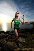 24 October 2019; Athlete Ciara Mageean at the launch of Circle K’s “Here for Ireland” initiative, at Killiney Hill Park. From today, Circle K customers can use the Circle K app or their loyalty tag in-store to generate digital coins that Olympic and Paralympic hopefuls can use to fuel their journey to the Tokyo 2020 Games. To support Ireland’s athletes, simply download the Circle K app today. Photo by Stephen McCarthy/Sportsfile