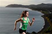 24 October 2019; Athlete Ciara Mageean at the launch of Circle K’s “Here for Ireland” initiative, at Killiney Hill Park. From today, Circle K customers can use the Circle K app or their loyalty tag in-store to generate digital coins that Olympic and Paralympic hopefuls can use to fuel their journey to the Tokyo 2020 Games. To support Ireland’s athletes, simply download the Circle K app today. Photo by Stephen McCarthy/Sportsfile