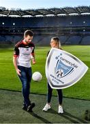 24 October 2019; Dublin footballer Jack McCaffrey and Galway footballer Sinead Burke in attendance during the launch of the CurrencyFair Asian Gaelic Games 2019 at Croke Park in Dublin. CurrencyFair are the sponsors of the 24th Asian Gaelic Games which are taking place in Kuala Lumpur on the 9th and 10th of November 2019. Photo by David Fitzgerald/Sportsfile