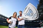 24 October 2019; Dublin footballer Jack McCaffrey and Galway footballer Sinead Burke in attendance during the launch of the CurrencyFair Asian Gaelic Games 2019 at Croke Park in Dublin. CurrencyFair are the sponsors of the 24th Asian Gaelic Games which are taking place in Kuala Lumpur on the 9th and 10th of November 2019. Photo by David Fitzgerald/Sportsfile