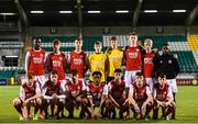 24 October 2019; St. Patrick's Athletic team prior to the SSE Airtricity Under-15 League Final match between Shamrock Rovers and St. Patrick's Athletic at Tallaght Stadium in Dublin. Photo by Eóin Noonan/Sportsfile