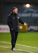 24 October 2019; St Patricks Athletic head coach Sean O'Connor during the SSE Airtricity Under-15 League Final match between Shamrock Rovers and St. Patrick's Athletic at Tallaght Stadium in Dublin. Photo by Eóin Noonan/Sportsfile