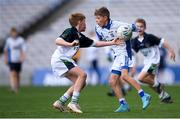 23 October 2019; Seán Culleton of Ballyroan BNS in action against Oisín Costello of St Pius X BNS, Terenure, in action against in the Corn Kitterick Shield Final during day two of the Allianz Cumann na mBunscol Finals at Croke Park in Dublin. Photo by Piaras Ó Mídheach/Sportsfile