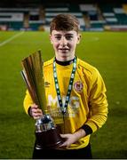 24 October 2019; Kian Clements of St Patricks Athletic following the SSE Airtricity Under-15 League Final match between Shamrock Rovers and St. Patrick's Athletic at Tallaght Stadium in Dublin. Photo by Eóin Noonan/Sportsfile