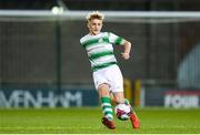 24 October 2019; Sam Curtis of Shamrock Rovers during the SSE Airtricity Under-15 League Final match between Shamrock Rovers and St. Patrick's Athletic at Tallaght Stadium in Dublin. Photo by Eóin Noonan/Sportsfile