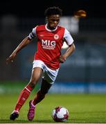 24 October 2019; Glory Nzingo of St Patricks Athletic during the SSE Airtricity Under-15 League Final match between Shamrock Rovers and St. Patrick's Athletic at Tallaght Stadium in Dublin. Photo by Eóin Noonan/Sportsfile