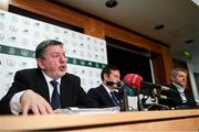 25 October 2019; FAI President Donal Conway during a FAI Council Meeting press conference at FAI Headquarters in Abbotstown, Dublin. Photo by Stephen McCarthy/Sportsfile