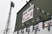 25 October 2019; A view of the outside of the Main Stand prior to the SSE Airtricity League Premier Division match between Dundalk and St Patrick's Athletic at Oriel Park in Dundalk, Co Louth. Photo by Seb Daly/Sportsfile