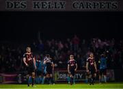 25 October 2019; Scott Allardice of Bohemians and team-mates react to conceding their side's first goal during the SSE Airtricity League Premier Division match between Bohemians and Sligo Rovers at Dalymount Park in Dublin. Photo by Harry Murphy/Sportsfile