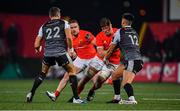 25 October 2019; Jack O'Donoghue of Munster is tackled by Tiaan Thomas-Wheeler of Ospreys during the Guinness PRO14 Round 4 match between Munster and Ospreys at Irish Independent Park in Cork. Photo by David Fitzgerald/Sportsfile