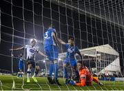 25 October 2019; Goalkeeper Brendan Clarke of St Patrick's Athletic fails to stop a deflected shot from Patrick Hoban of Dundalk from crossing the line resulting in an own-goal during the SSE Airtricity League Premier Division match between Dundalk and St Patrick's Athletic at Oriel Park in Dundalk, Co Louth. Photo by Seb Daly/Sportsfile