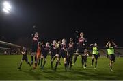 25 October 2019; Bohemians players celebrate following the SSE Airtricity League Premier Division match between Bohemians and Sligo Rovers at Dalymount Park in Dublin. Photo by Harry Murphy/Sportsfile