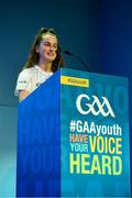 26 October 2019; Louise Coen from Co Galway at the #GAAyouth Forum 2019 at Croke Park in Dublin. Photo by Matt Browne/Sportsfile